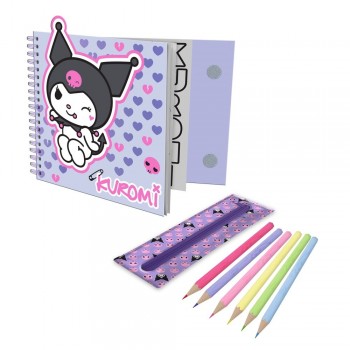 Sanrio Kuromi Activity coloring book with removable case  