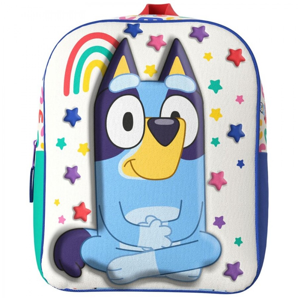 Bluey Rainbow 3D backpack 30cm