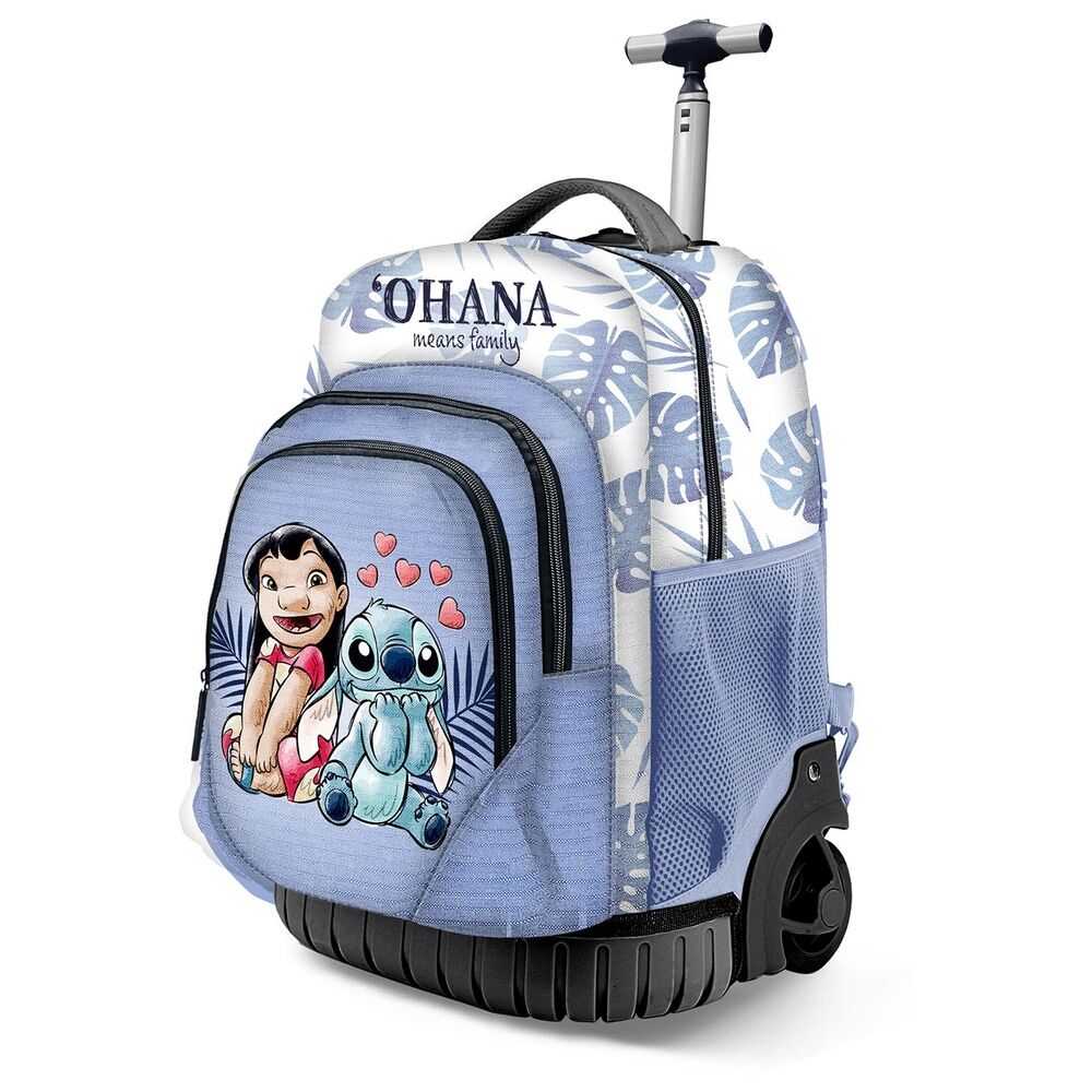 Disney Stitch Couple trolley Σχολική Τσάντα 47cm