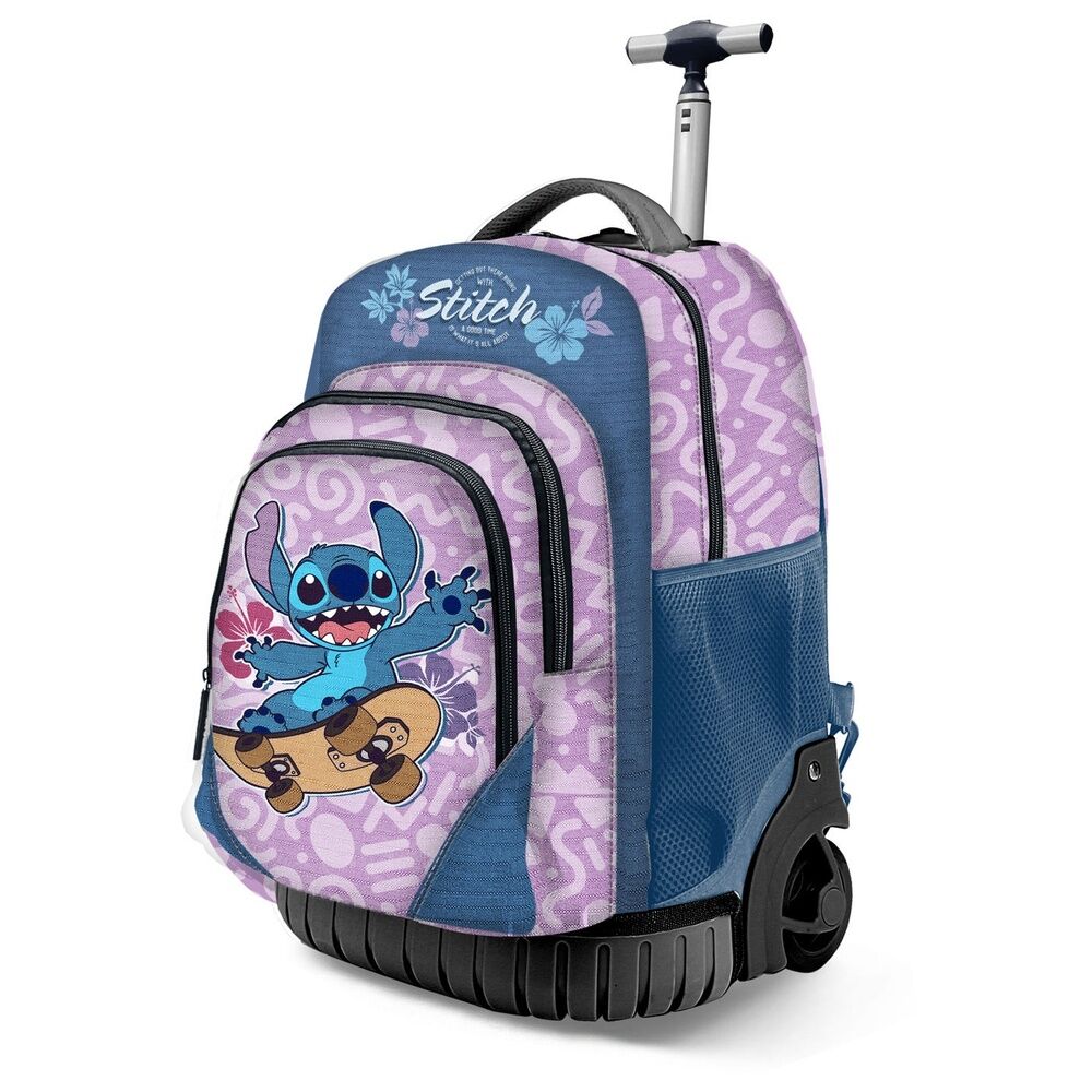 Disney Stitch Skate trolley Σχολική Τσάντα 47cm