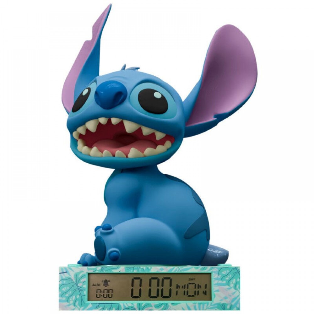 Disney Stitch 3D Lamp με Ξυπνητήρι