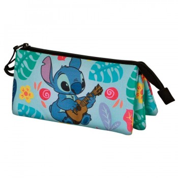 Disney Stitch Guitar Τριπλή Κασετίνα 