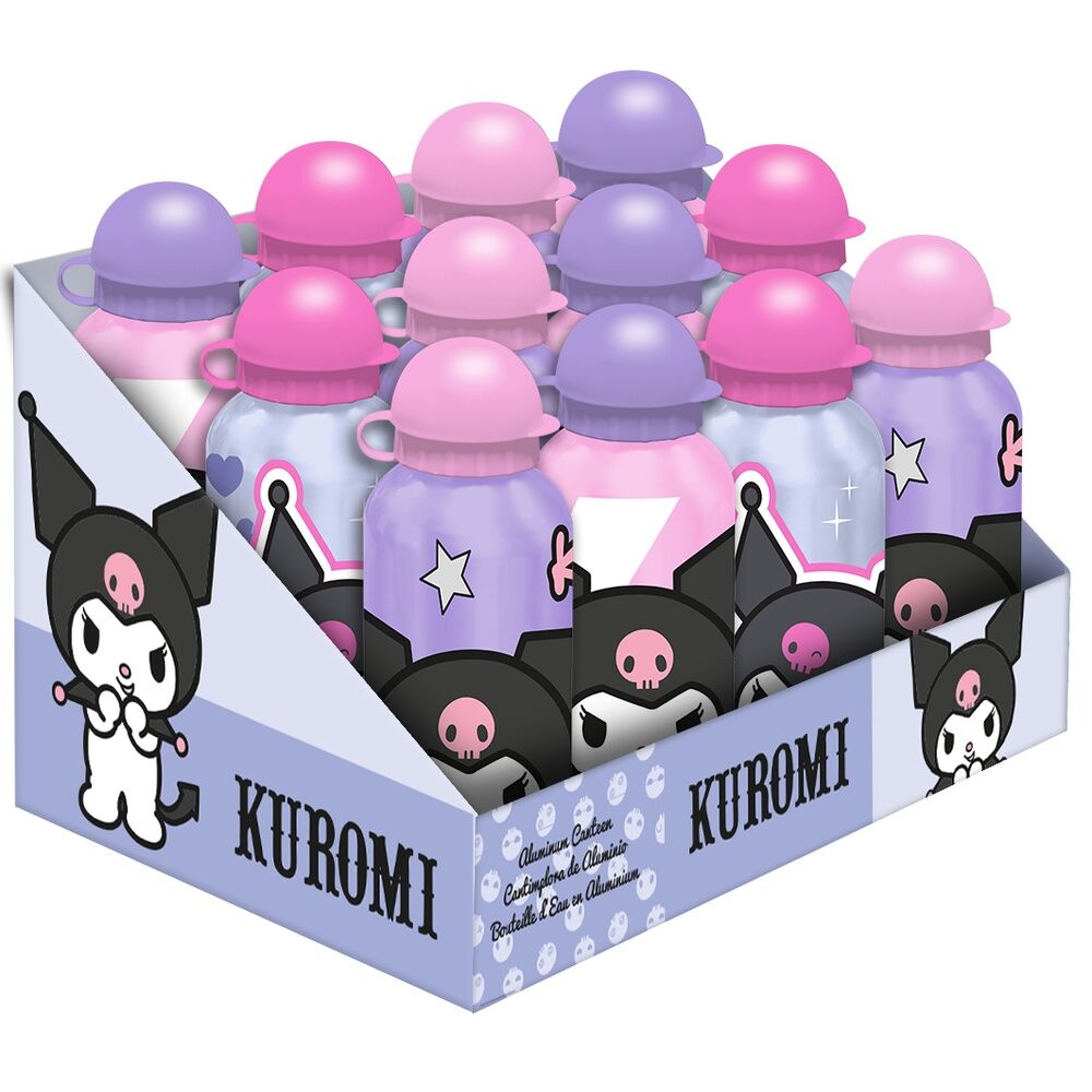 Hello Kitty Kuromi aluminium bottle 500ml (Τυχαία Επιλογή)