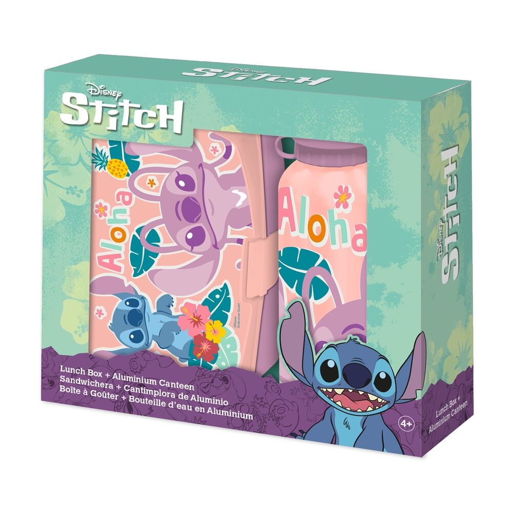 Lunch set Disney Stitch Με Φαγητοδοχείο - Παγούρι 500 ML