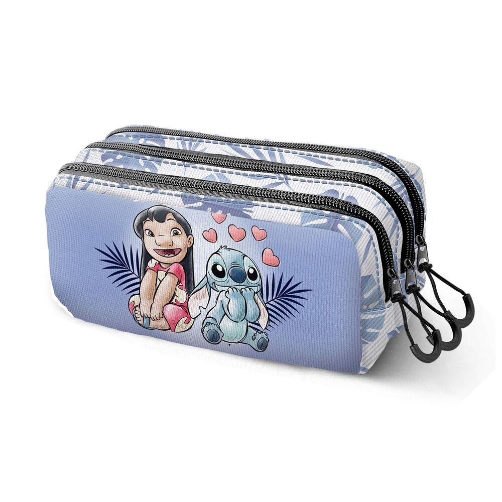 Disney Stitch Couple Τριπλή Κασετίνα 