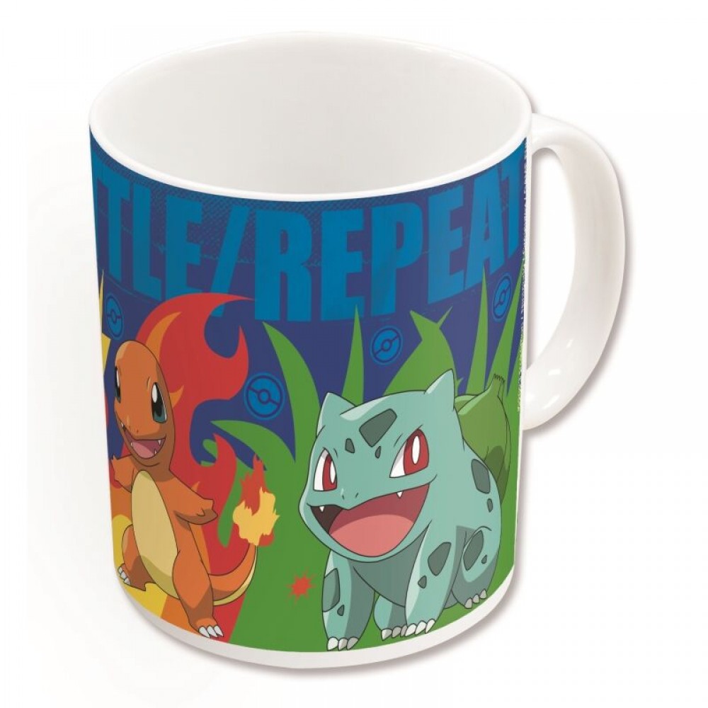 Colour changing mug Squirtle, Pikachu, Charmander and Bulbasur 325 ml