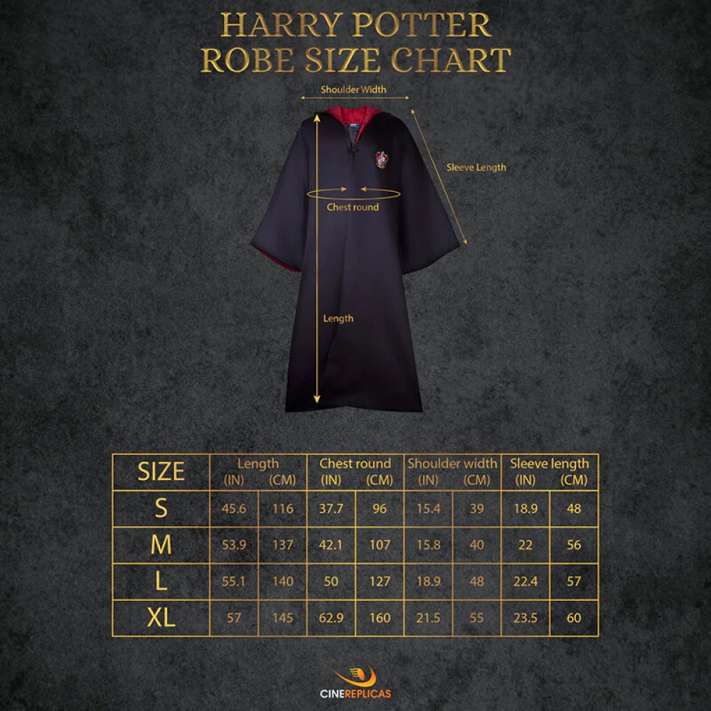 Harry Potter Robe Wizard Gryffindor Extra Large
