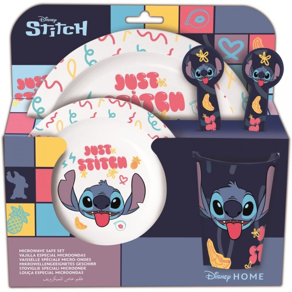 Set micro Kids 5 pieces Stitch and palms in box