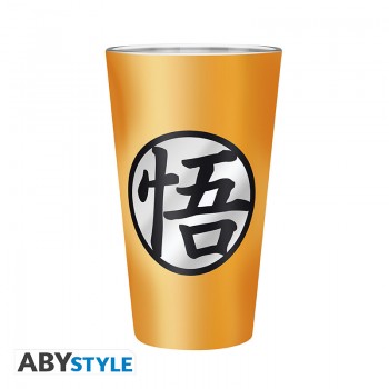 Dragon Ball Goku Saiyan Μεγάλο Γυάλινο Ποτήρι 400ml