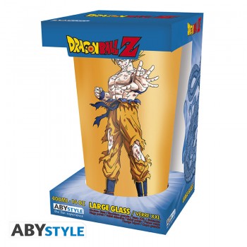 Dragon Ball Goku Saiyan Μεγάλο Γυάλινο Ποτήρι 400ml