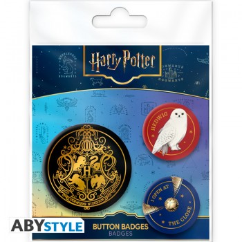 Harry Potter Hogwarts badge Σετ Κονκάρδες