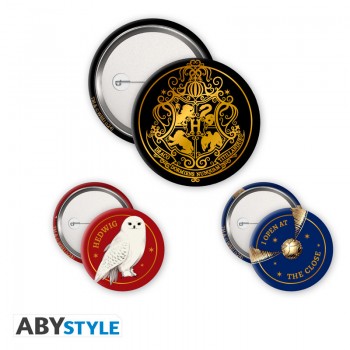 Harry Potter Hogwarts badge Σετ Κονκάρδες