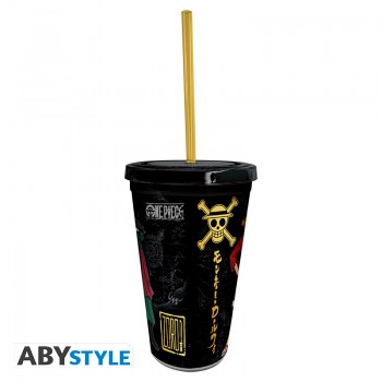 One Piece Tumbler Ποτήρι με καλαμάκι Luffy & Zoro 470ml