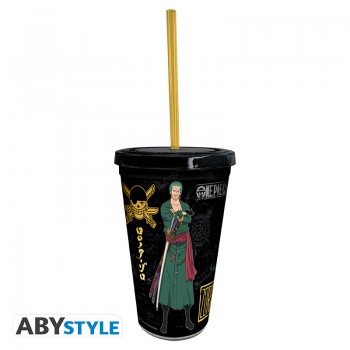 One Piece Tumbler Ποτήρι με καλαμάκι Luffy & Zoro 470ml