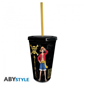 One Piece Tumbler Ποτήρι με καλαμάκι Luffy & Zoro 470ml