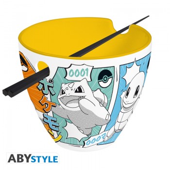Pokemon Ramen Bowl με chopsticks - Starters