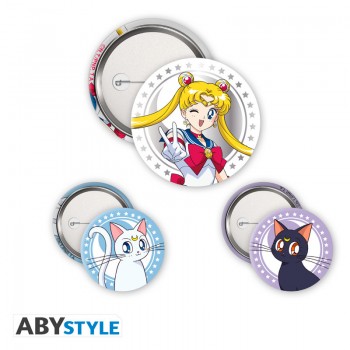 Sailor Moon Sailor Moon, Luna & Artemis badge Σετ Κονκάρ Sailor Moon Sailor Moon, Luna & Artemis badge Σετ Κονκάρ