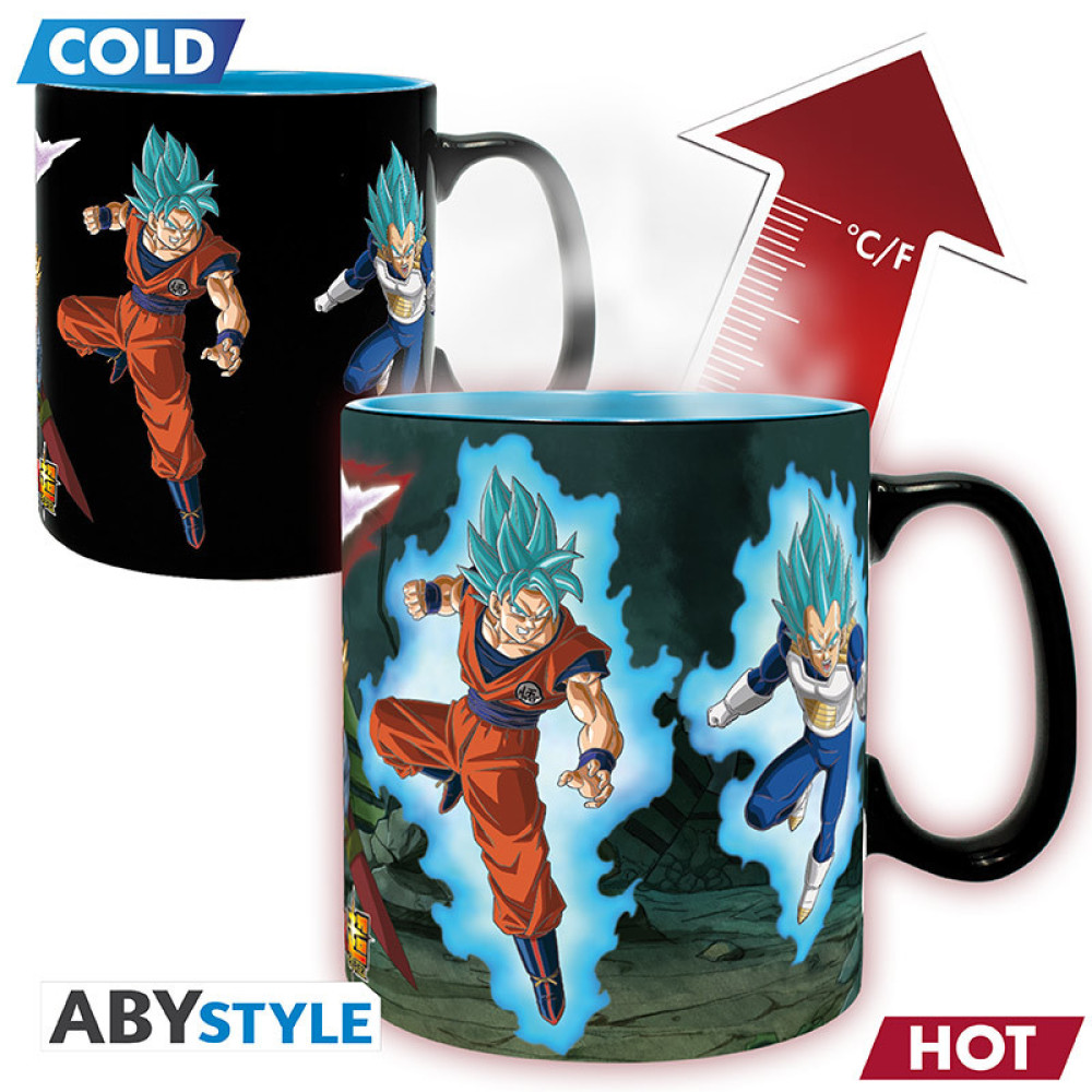 Dragon Ball Super Heat Change Κούπα Saiyans vs Black 460ml Dragon Ball Super Heat Change Κούπα Saiyans vs Black 460ml