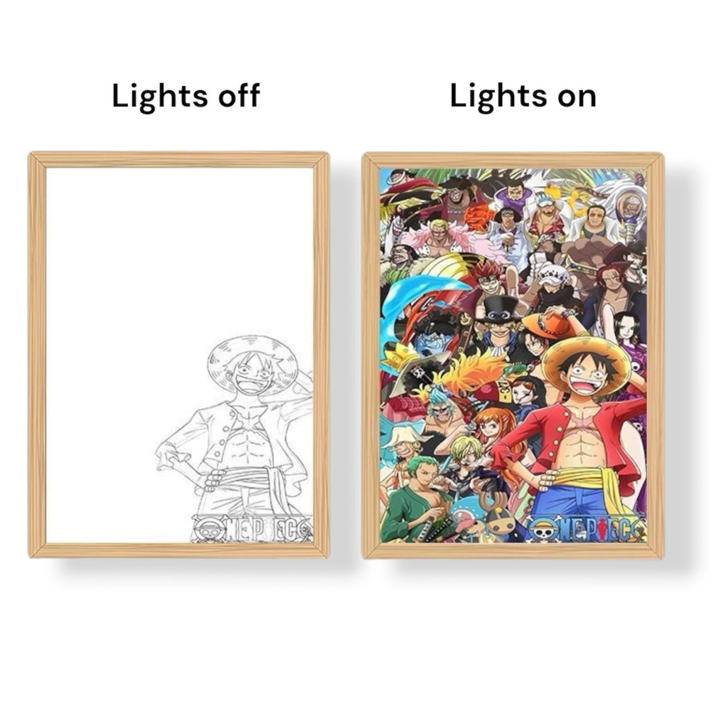 One Piece New World Φωτιζόμενη Κορνίζα LED