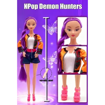 Kpop Demon Hunters Huntrix Κούκλα Rumi 30εκ Με Μουσική