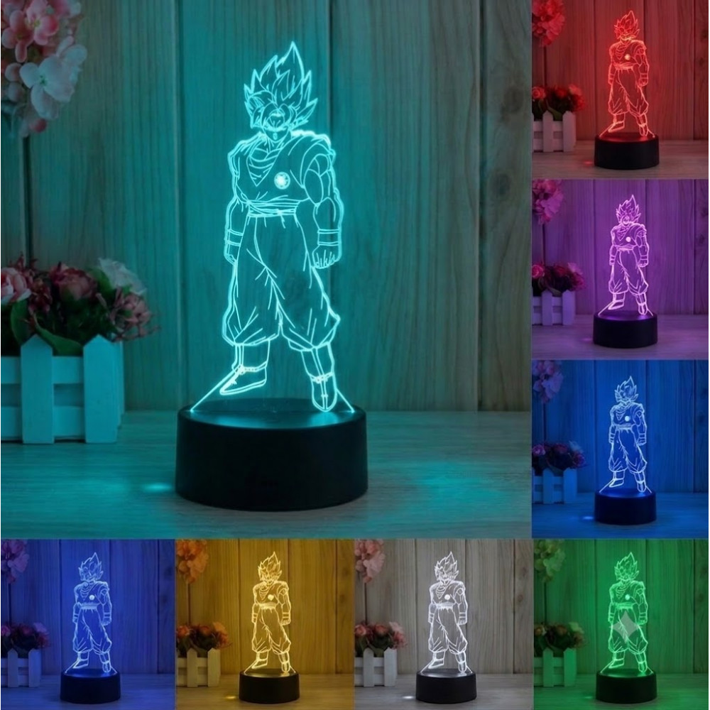 LED 3D Φωτιστικό Dragon Ball Goku