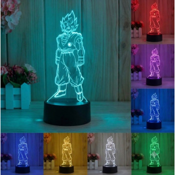 LED 3D Φωτιστικό Dragon Ball Goku