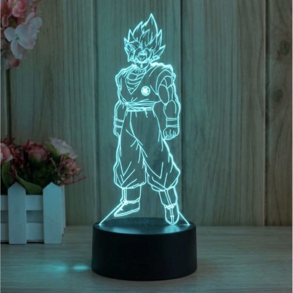 LED 3D Φωτιστικό Dragon Ball Goku