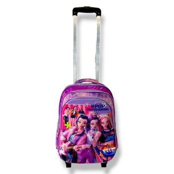Kpop Demon Hunters Huntrix Trolley Τσάντα Δημοτικού 41cm