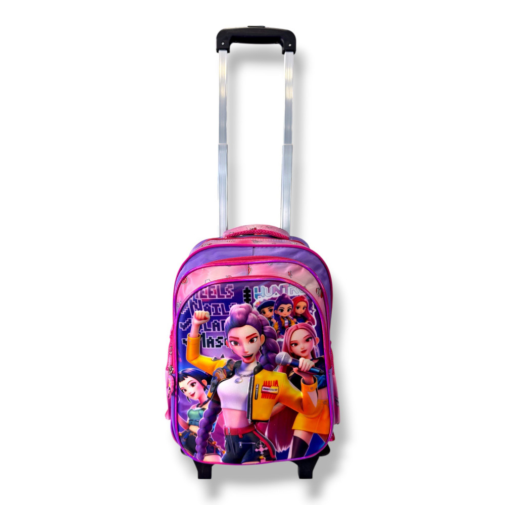 Kpop Demon Hunters Huntrix Trolley Τσάντα Δημοτικού 41cm