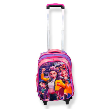 Kpop Demon Hunters Huntrix Trolley Τσάντα Δημοτικού 41cm