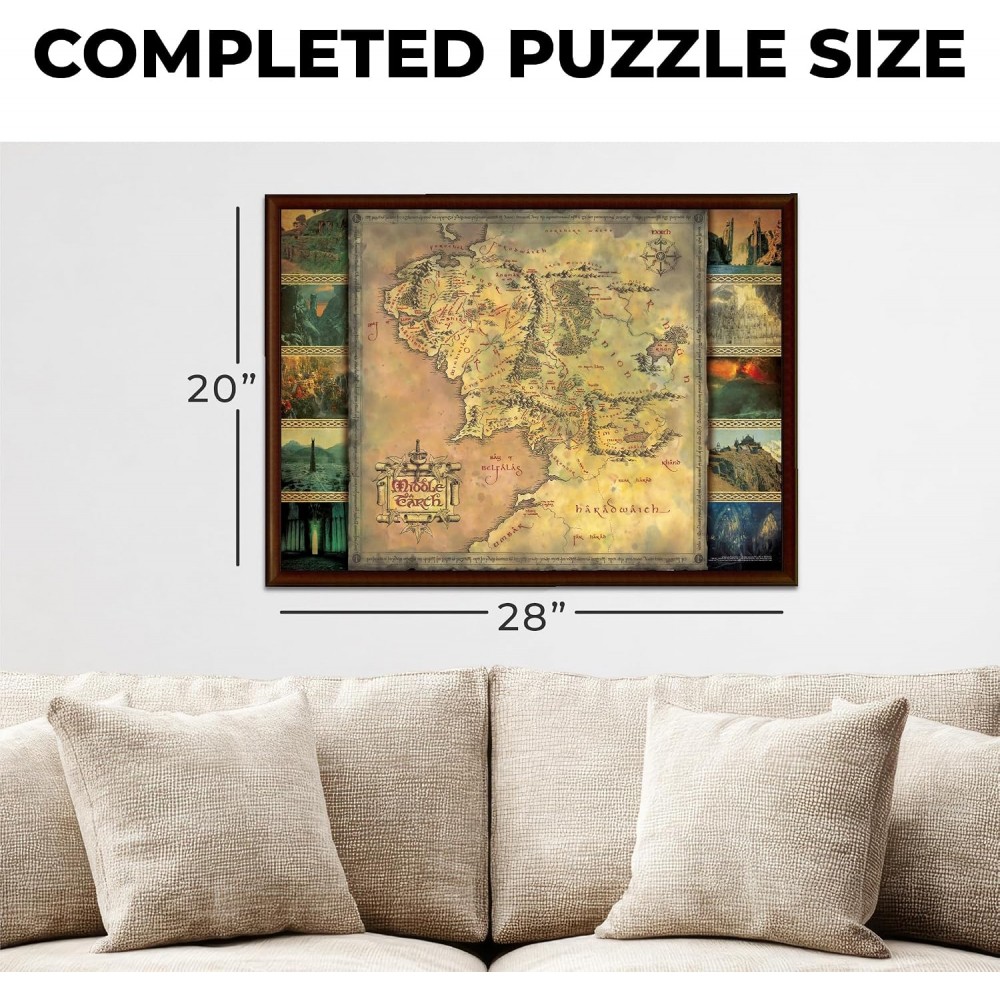 Lord of the Rings Jigsaw Puzzle Map 1000 pieces