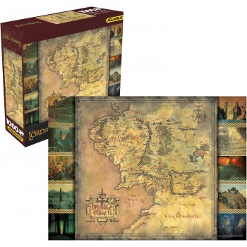 Lord of the Rings Jigsaw Puzzle Map 1000 pieces