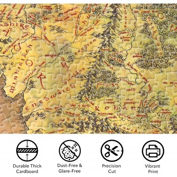 Lord of the Rings Jigsaw Puzzle Map 1000 pieces
