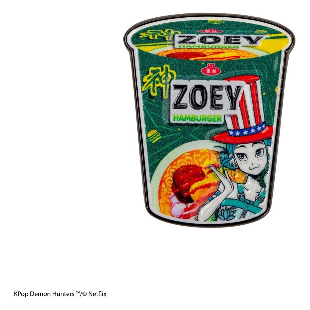 KPop Demon Hunters Pin Zoey Hamburger Noodles KPop Demon Hunters Pin Zoey Hamburger Noodles