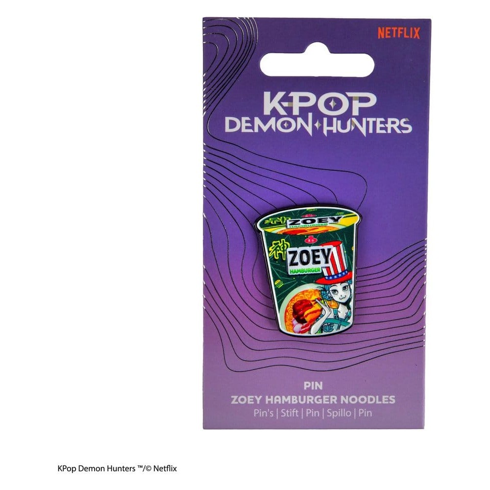 KPop Demon Hunters Pin Zoey Hamburger Noodles KPop Demon Hunters Pin Zoey Hamburger Noodles