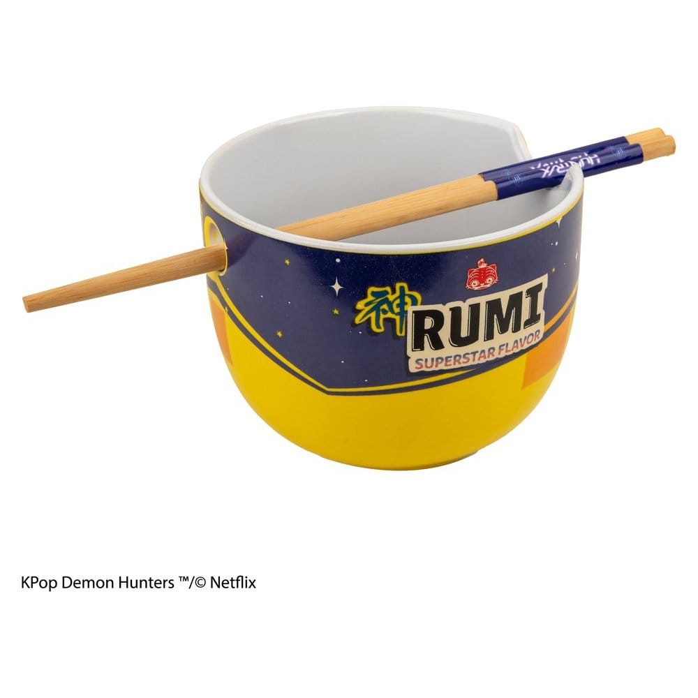 KPop Demon Hunters Ramen Bowl with Chopsticks Rumi Superstar Flavor KPop Demon Hunters Ramen Bowl with Chopsticks Rumi Superstar Flavor