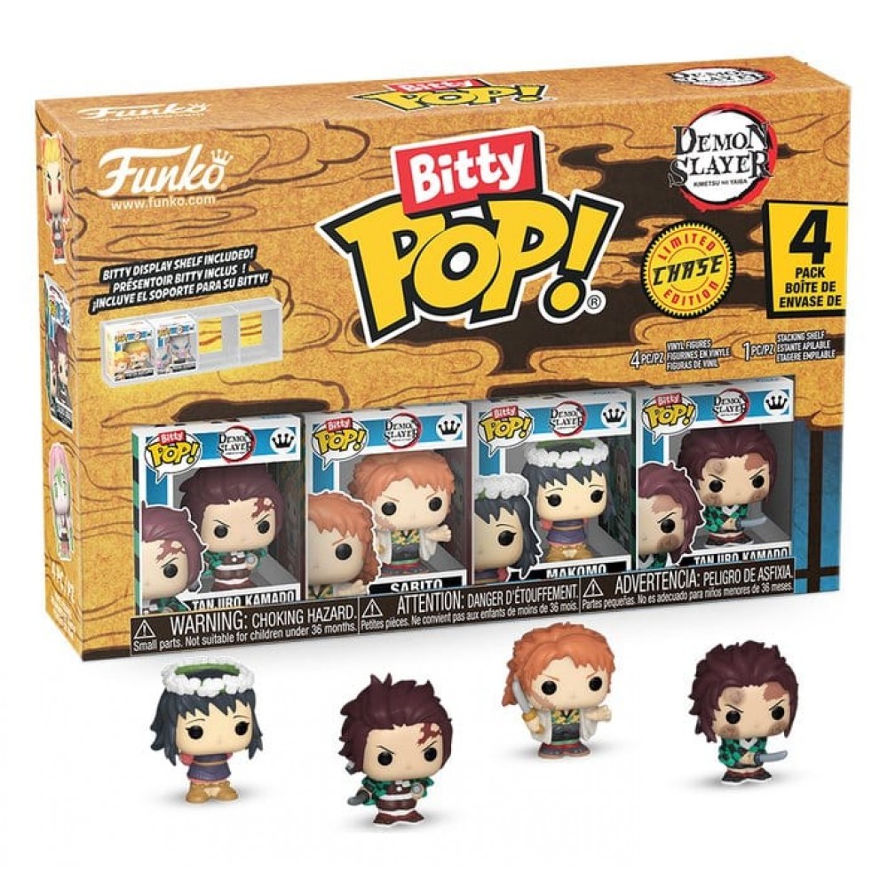 Bitty POP Demon Slayer: Kimetsu no Yaiba Vinyl Figure 4-Pack Tanjiro 2,5 cm Bitty POP Demon Slayer: Kimetsu no Yaiba Vinyl Figure 4-Pack Tanjiro 2,5 cm