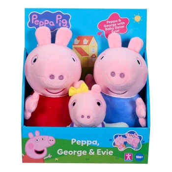 Peppa Pig Λούτρινο 3τμχ