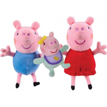 Peppa Pig Λούτρινο 3τμχ