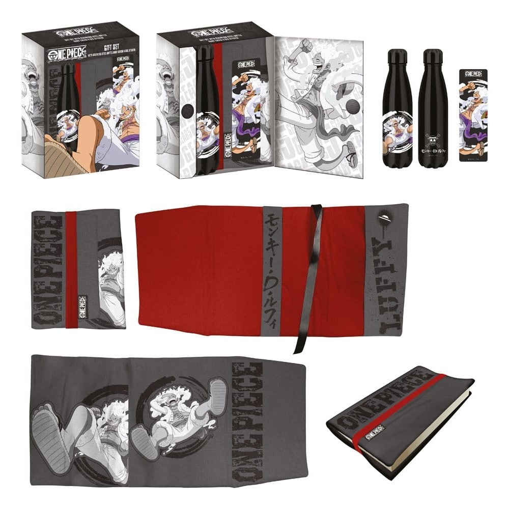 One Piece Gear 5 Συλλεκτικό Σετ Δώρου με Μπουκάλι, Σημειωματάριο και Αυτοκόλλητο One Piece Gear 5 Συλλεκτικό Σετ Δώρου με Μπουκάλι, Σημειωματάριο και Αυτοκόλλητο