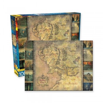 Lord of the Rings Jigsaw Puzzle Map 1000 pieces