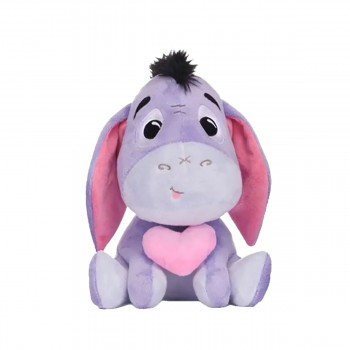 Disney Winnie The Pooh Eeyore με ροζ καρδιά Λούτρινο 33cm
