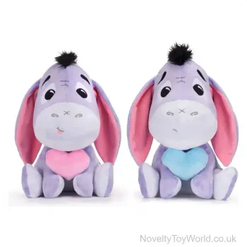 Disney Winnie The Pooh Eeyore με ροζ καρδιά Λούτρινο 33cm