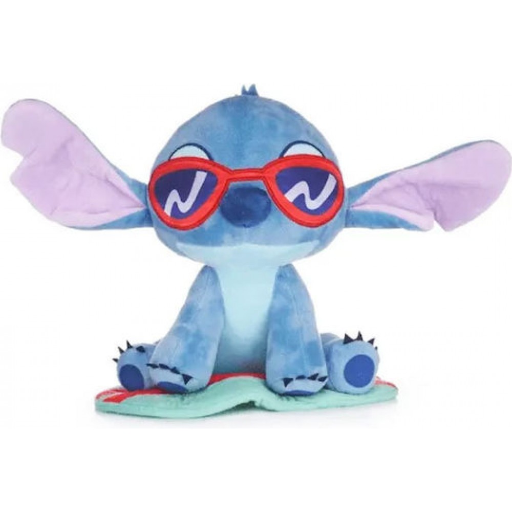 Disney Lilo & Stitch Hawaiian Stitch with Surfboard 25/30cm