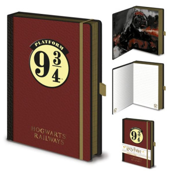 Harry Potter (Platform 9 3/4) A5 Premium Notebook (Elastic S