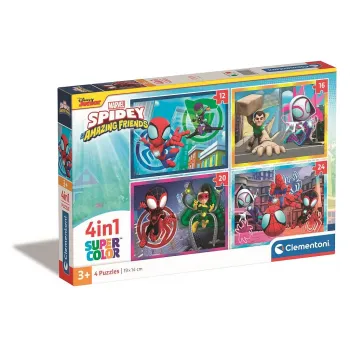 Marvel Spiderman puzzle Spidey 4 in 1 Clementoni