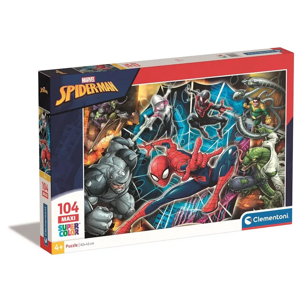 Marvel Spiderman Enemies 104-piece maxi puzzle Clementoni Marvel Spiderman Enemies 104-piece maxi puzzle Clementoni