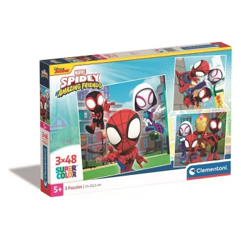 Marvel Spiderman Spidey 3x48 τμχ puzzle Clementoni