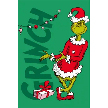 The Grinch Presents Merry microfleece κουβέρτα 100x150cm