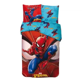 Spiderman Red Alert Σετ Παιδική Παπλωματοθήκη 140x200cm, 65x